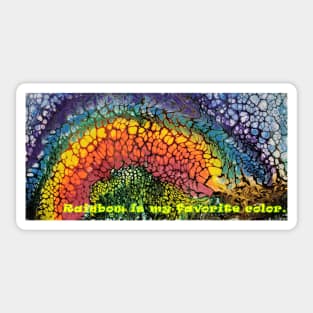 Rainbow Bubbles - Favorite Color Sticker